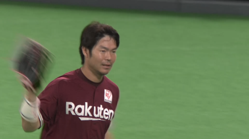 2回裏・E島内 走りこんで掴むガッツあふれるナイスプレー!!