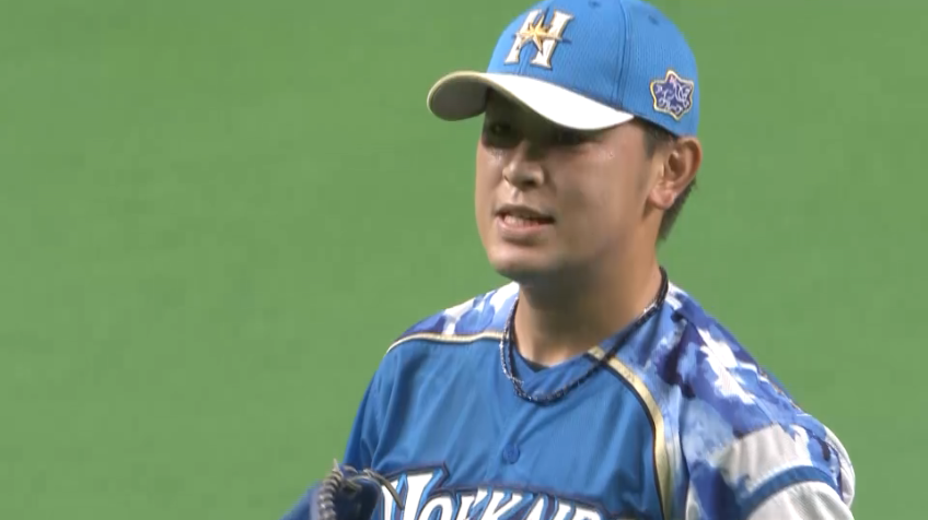 1回表・F河野 初回からピンチを招くも空振り三振で切り抜ける!!