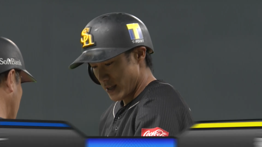 5回表・H柳田 ライトへの3ベースヒットで追加点をあげる!!