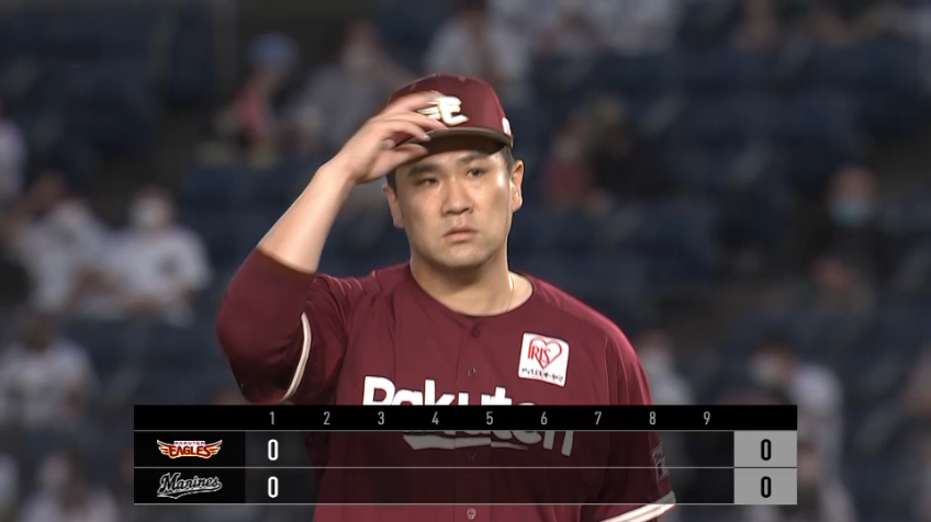 1回裏・E田中 構えたところにズバッと投げ、見逃し三振を奪う!!