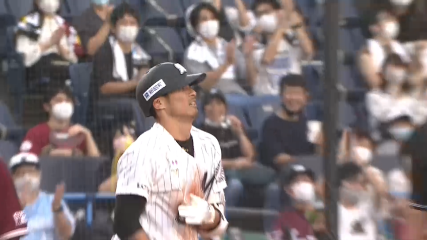 1回裏・M荻野貴 初回に3ベースヒットを放ち、チャンスメーク‼