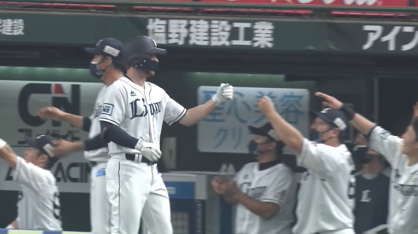 2回裏・Lスパンジェンバーグ バックスクリーンへ先制の3ランホームラン!!