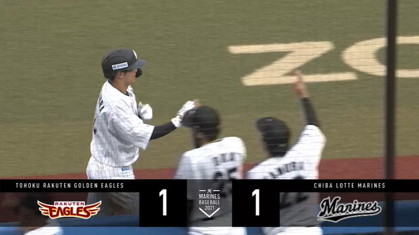 3回裏・M中村 同点に追いつくソロホームランを放つ!!