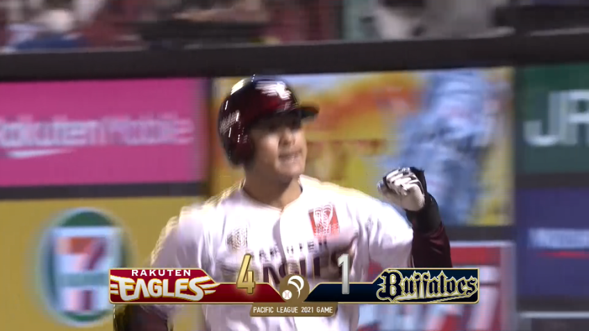 8回裏・E茂木 ライトスタンドへの第13号HRで貴重な追加点をあげる!!