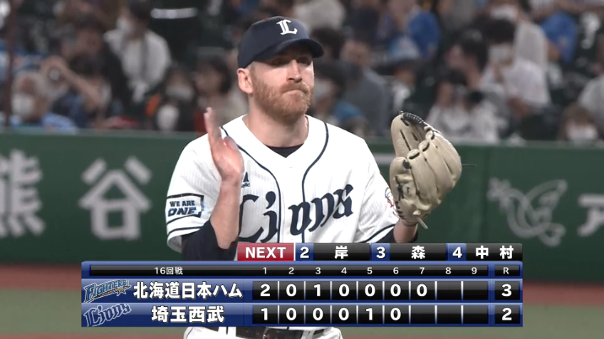 7回表・Lギャレット ランナーを背負うも久しぶりの登板を無失点に抑える!!