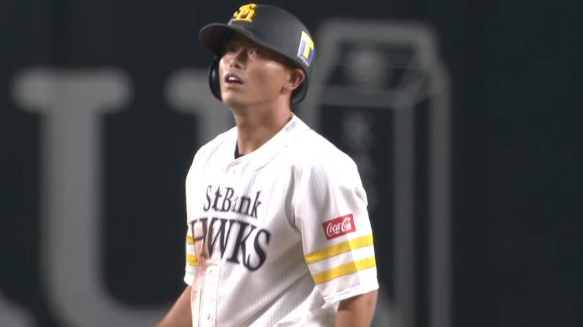 9回裏・H釜元 緊迫した場面でスタートし、今季初の盗塁成功!!