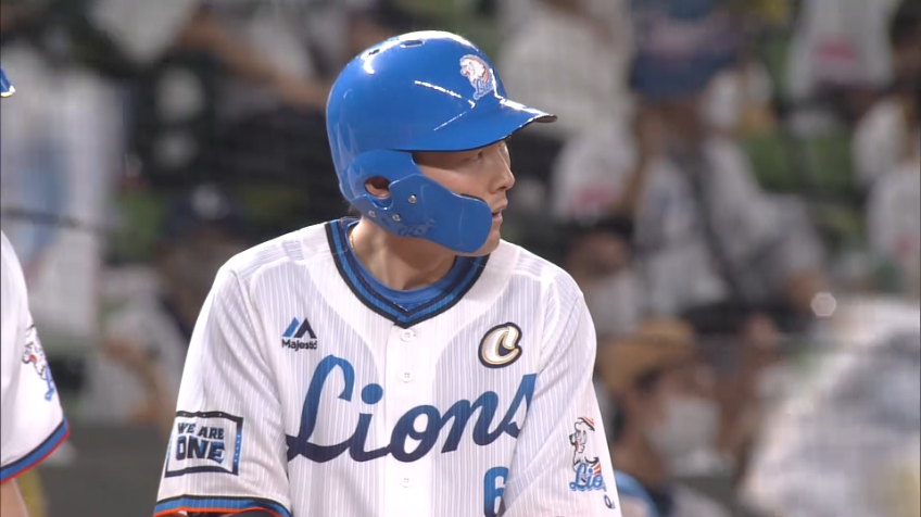 6回裏・L源田 反撃の狼煙を上げるタイムリー3ベースヒットを放つ!!