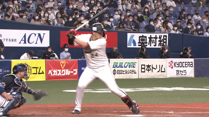 5回裏・B紅林 2ランホームランを放つ!!
