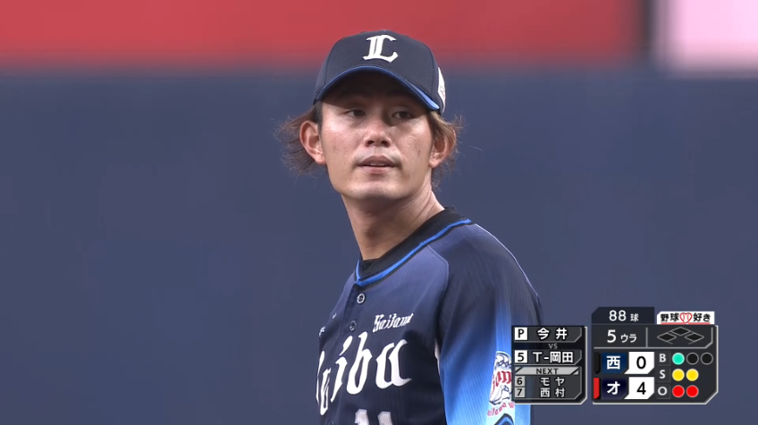 5回裏・L今井 2者連続三振を奪う!!