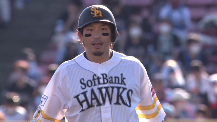 6回表・H松田 代打起用に応えた!! 試合を振り出しに戻すタイムリー2ベース!!