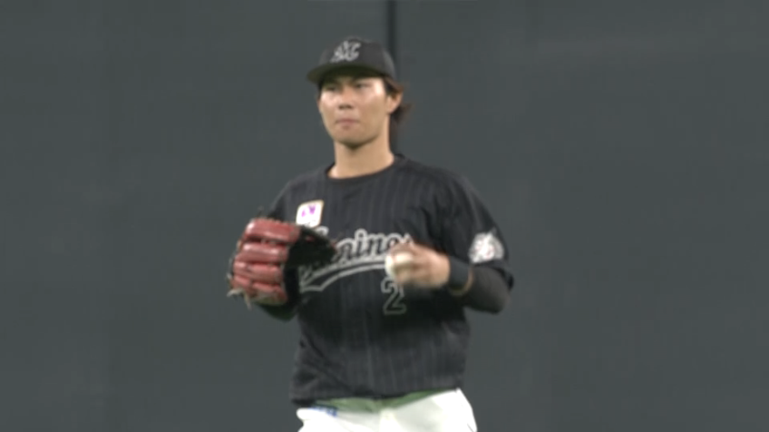 2回裏・M藤原 難しい打球を快足を飛ばしてアウトにするファインプレー!!