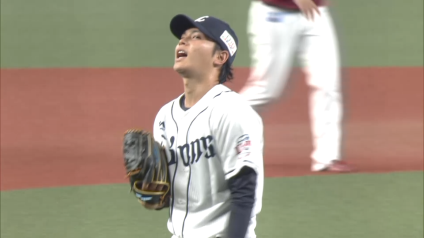 1回表・L浜屋 4月17日以来の1軍登板!! E岡島から空振り三振を奪い、初回を無失点に抑える!!