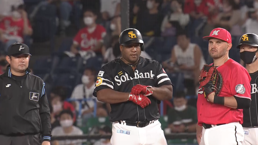 4回表・Hデスパイネ 3塁線を破るタイムリーヒット!!