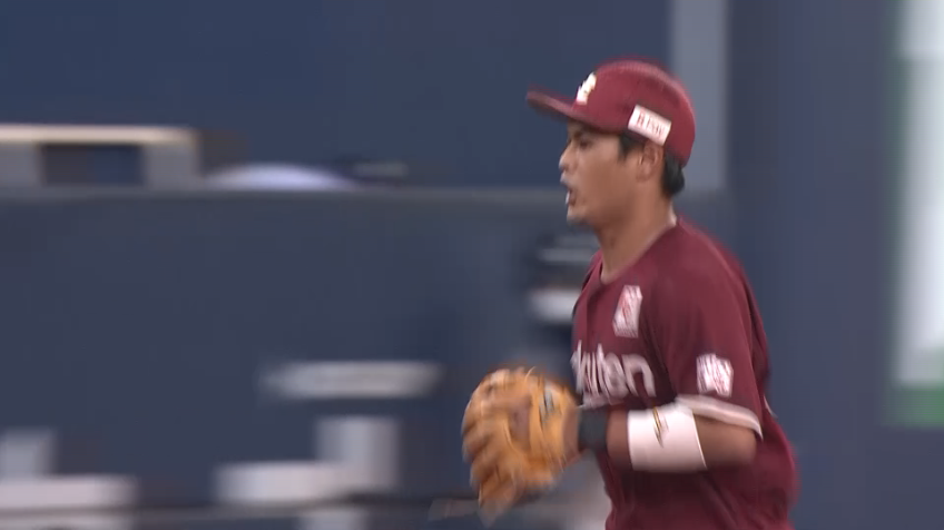 2回裏・E山﨑剛 2アウト1,2塁のピンチで好プレーを見せ、チームを救う!!