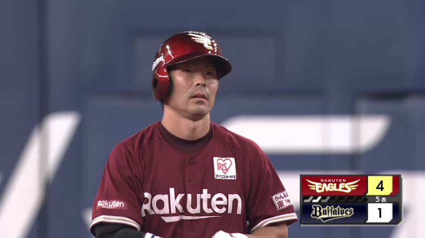 5回表・E島内 この試合2打点目となるタイムリー2ベースを放つ!!
