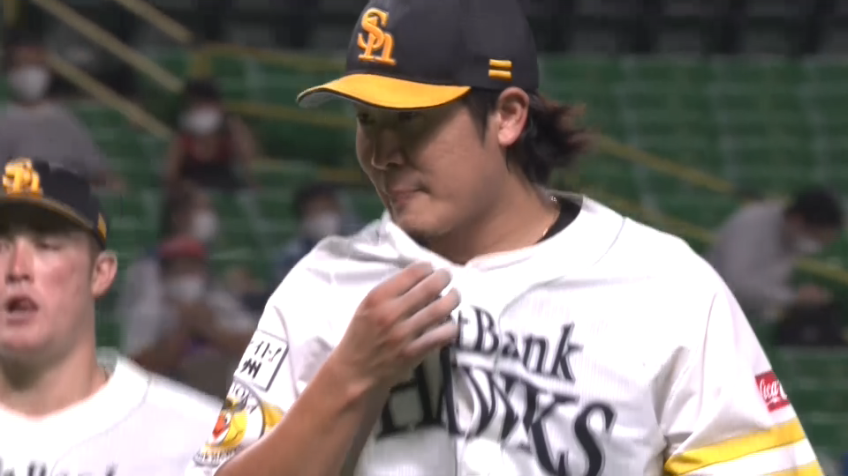 5回表・H杉山 プロ初先発で5回1失点6奪三振の好投!!