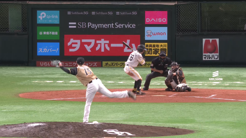 7回裏・F上沢 ピンチの場面も渾身のストレートで見逃し三振を奪う!!