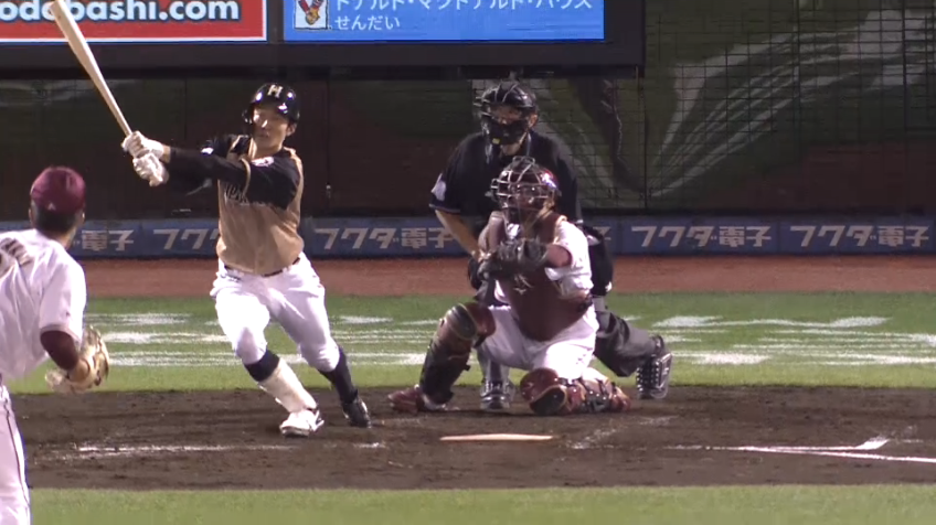 5回表・F石井 今季第4号の一発!! ライトスタンドへ勝ち越しとなる2ランホームラン!!