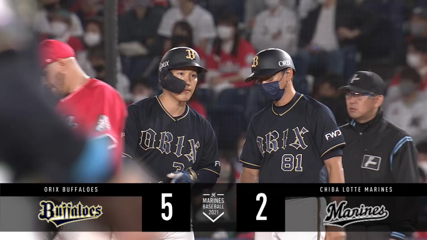 7回表・B吉田正 復帰後初打点!! 終盤に貴重な追加点となるタイムリーヒットを放つ!!