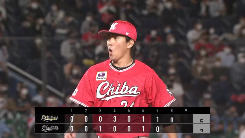 8回表・M東妻 流れを引き寄せる好リリーフ!! 3者凡退できっちりと抑えた!!