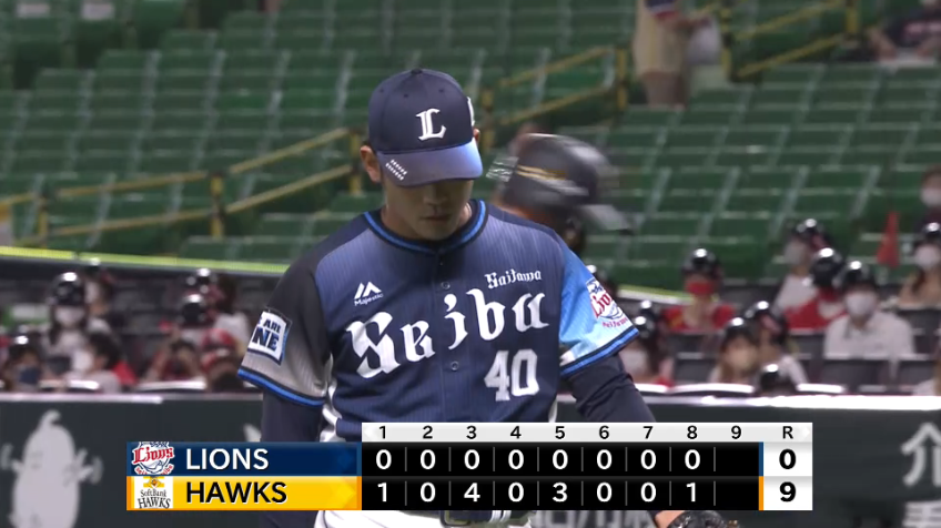 8回裏・L田村 2回0封の好リリーフを締めくくる空振り三振!!