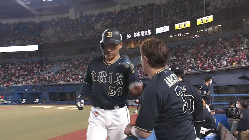 6回表・B吉田正 怪我から復帰後初ホームランを放つ!!