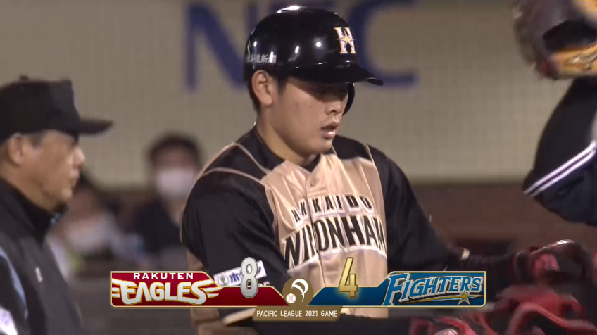 8回表・F野村 少し浮いた球を上手く捉え、点差を縮めるタイムリーを放つ!!