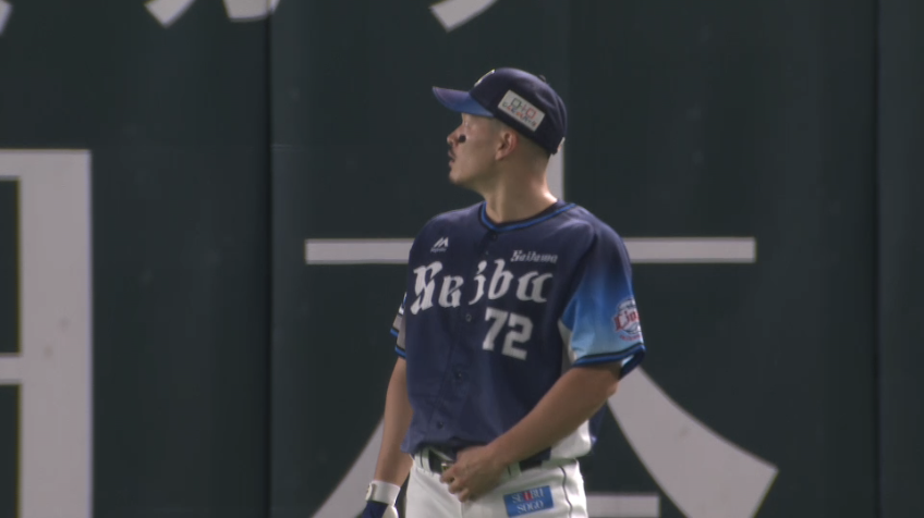 4回裏・L川越 丁寧な打球処理と素晴らしい返球で2塁で打者を刺した!!