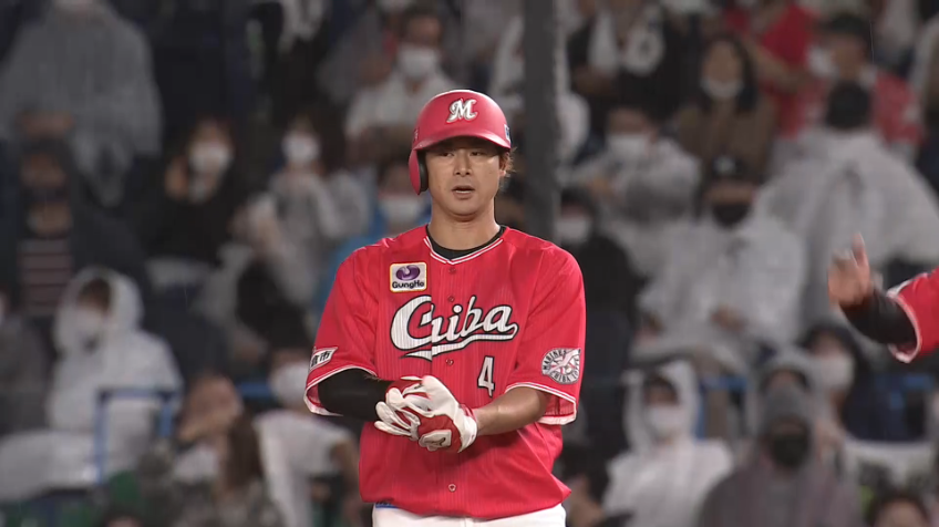 8回裏・M藤岡 センター前へのタイムリーヒットでたたみかける!!