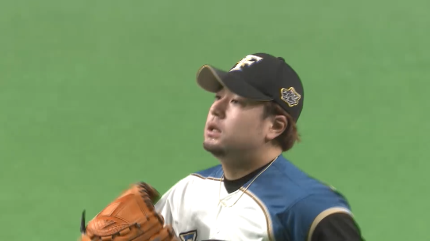 7回表・F堀 味方のエラーをフォローする素晴らしい投球で勝ち越しを許さない!!