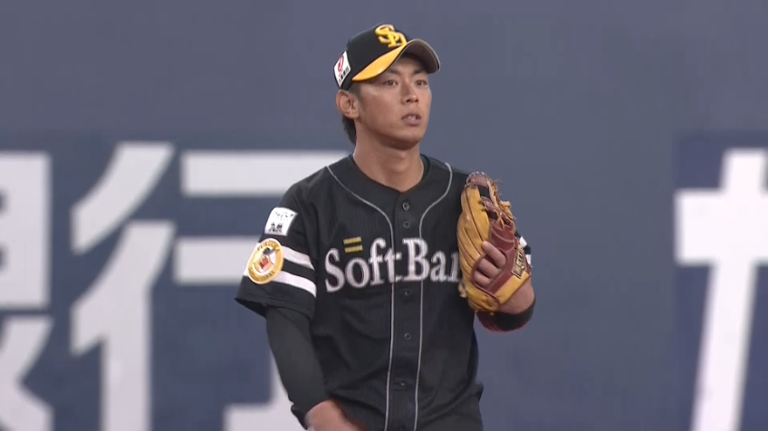 7回裏・H今宮 深い当たりを逆シングルで難なく捌く!!