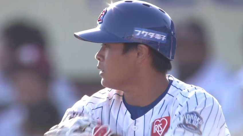 9回裏・山崎剛 ただでは終われない!! 意地を見せるライトへのヒット!!