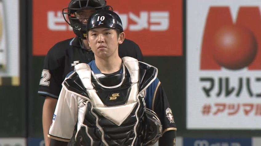 1回表・F清水 ディレードスチールを試みたL源田を自慢の強肩で仕留める!!