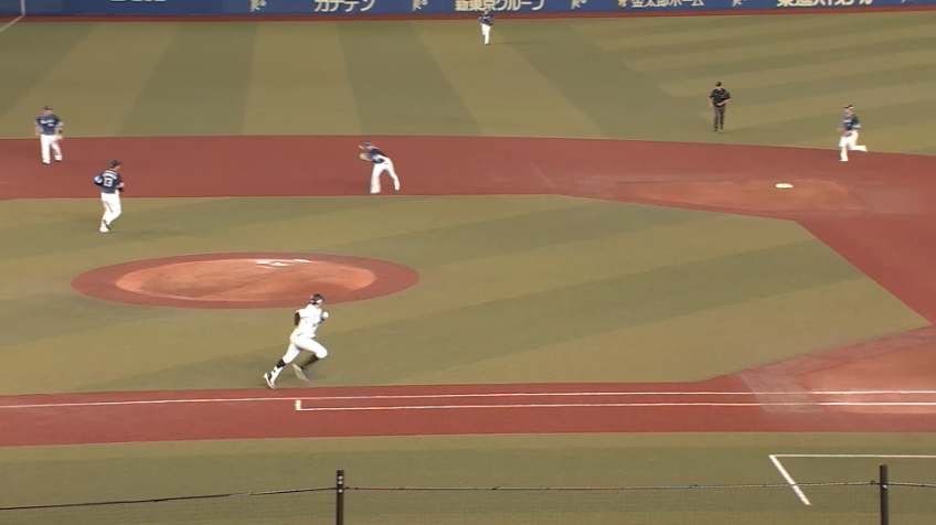 6回裏・L源田 見事なフィールディングで好守を見せる!!