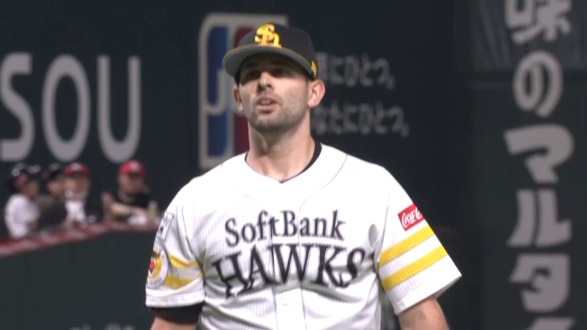 3回表・Hマルティネス 上位打線を3者連続三振で抑え、3回まで7つの三振を奪う!!