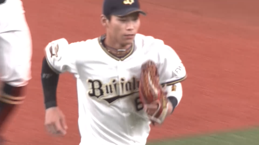 6回表・バファローズ 完璧な中継プレーでピンチを切り抜ける!!