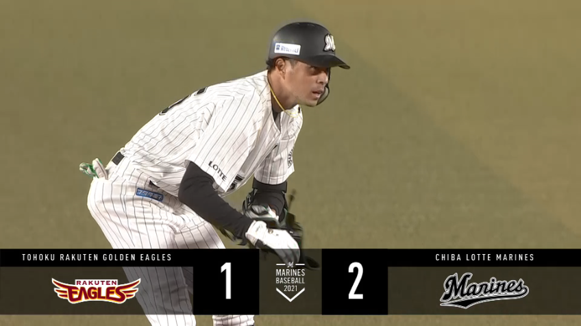 2回裏・M岡 勝ち越しのタイムリー2ベースヒット!!