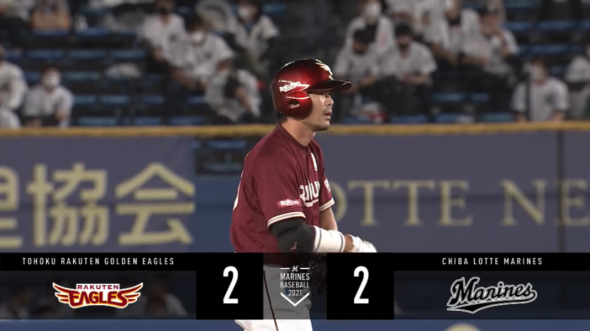 4回表・E島内 レフトへの同点タイムリー2ベースヒット!!