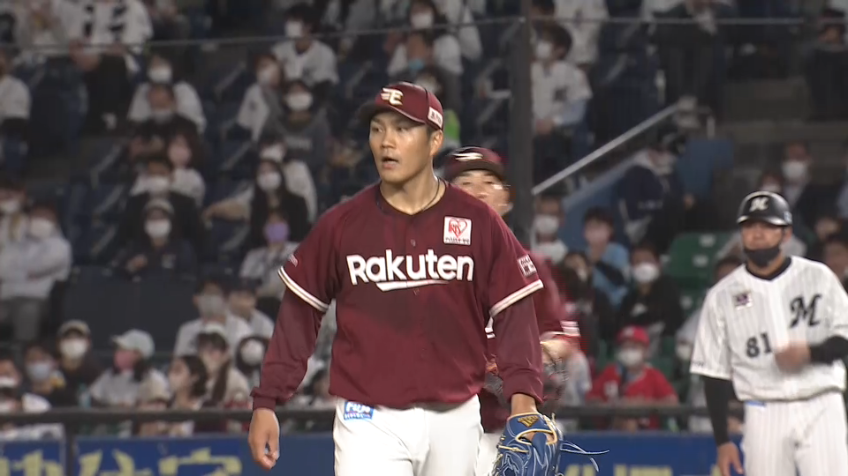 7回裏・E則本 7回11奪三振、自責点1の好投!!