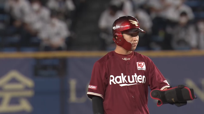 9回表・E渡邊佳 最終回に勝ち越し!! レフトへのタイムリー2ベースヒット!!