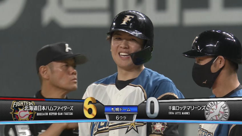 6回裏・F清水 レフトへ貴重な追加点となるタイムリーヒット放つ!!