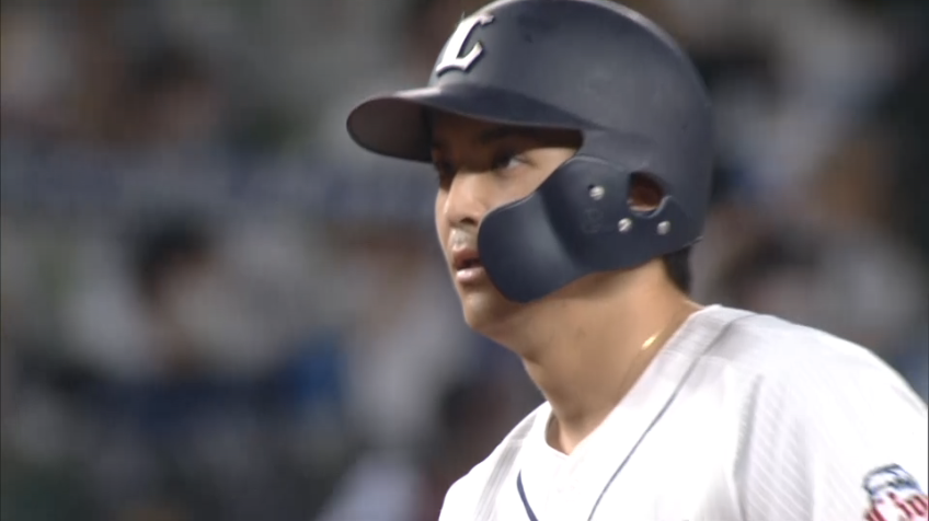 8回裏・L山田 バスターで決めた!! 勝ち越しタイムリー!!