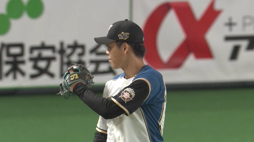 9回表・F杉浦 最後のバッターを併殺打に打ち取り、カード勝ち越しを決める!!