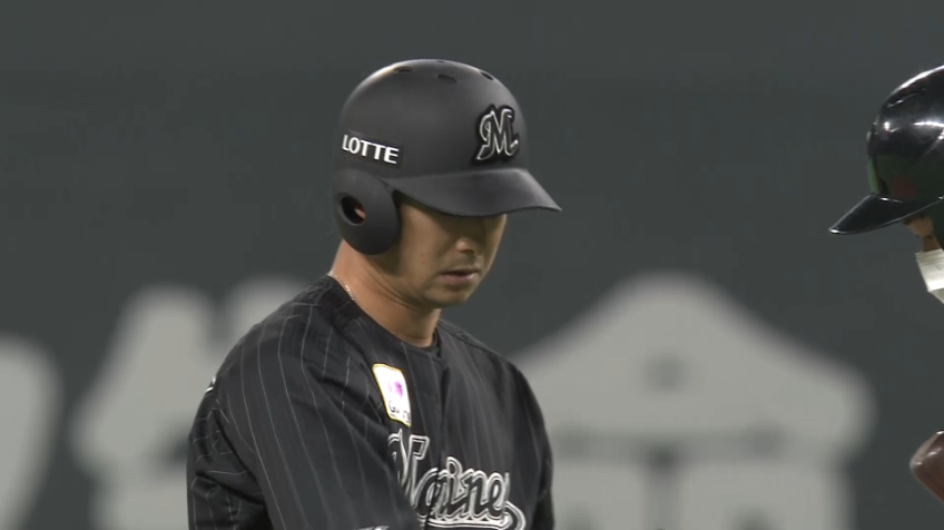 7回表・M藤岡 3塁線を破る同点タイムリー2ベースヒット!!