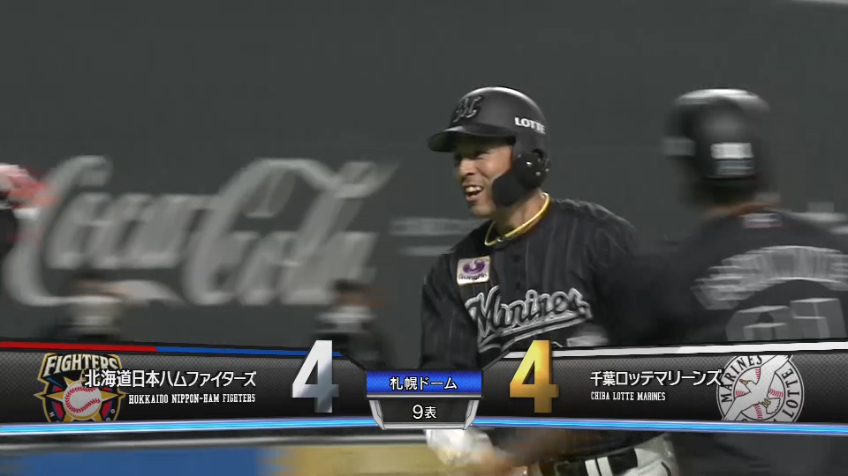 9回表・M岡 起死回生!! 9回2アウトからレフトへの同点2ランホームランを放つ!!