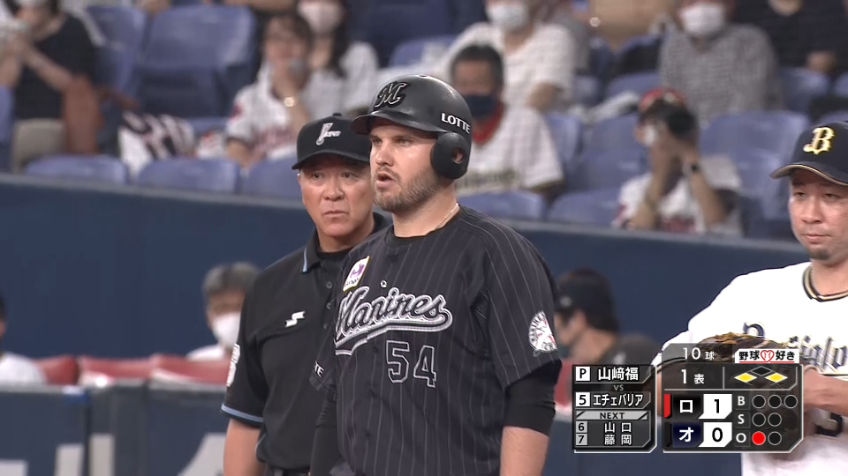 1回表・Mレアード 首位攻防戦で先制のタイムリーヒットを放つ!!