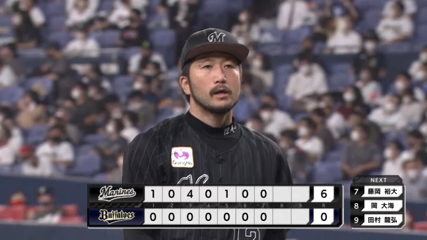 7回裏・M石川 バファローズ打線を4安打無得点に抑える快投を続ける!!