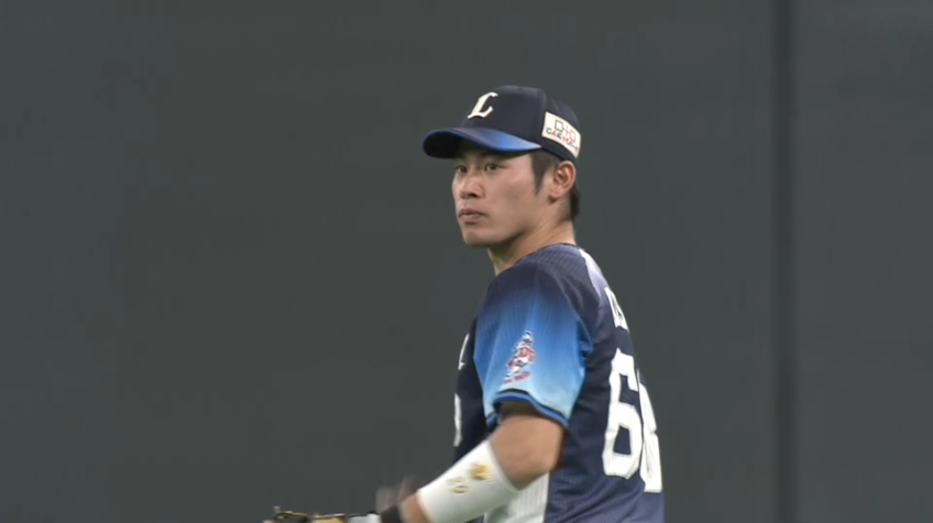 2回裏・L岸 生還を許さないホームへの好返球を見せる!!