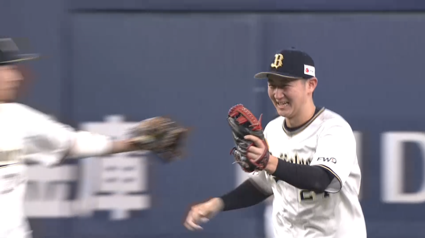 3回表・B紅林 ランナー1,2塁のピンチで追加点を許さない好プレーを見せる!!