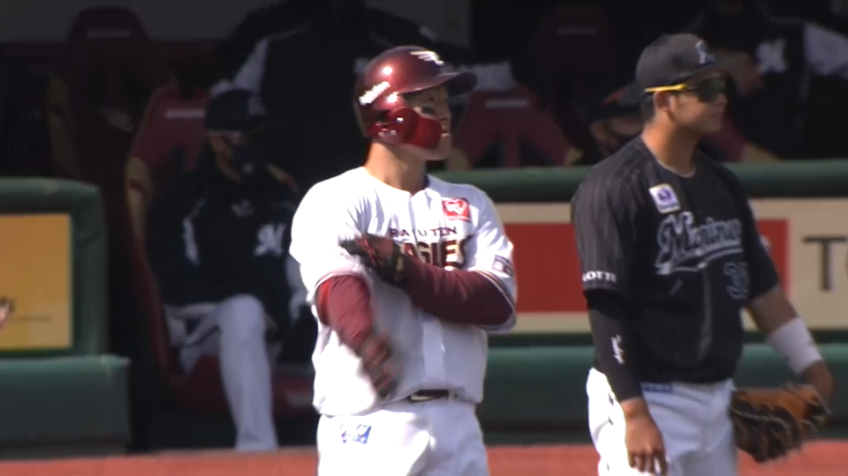 3回裏・E安田悠馬 レフト前へ待望のプロ入り初ヒット!!